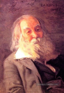  portraits - Walt Whitman réalisme portraits Thomas Eakins
